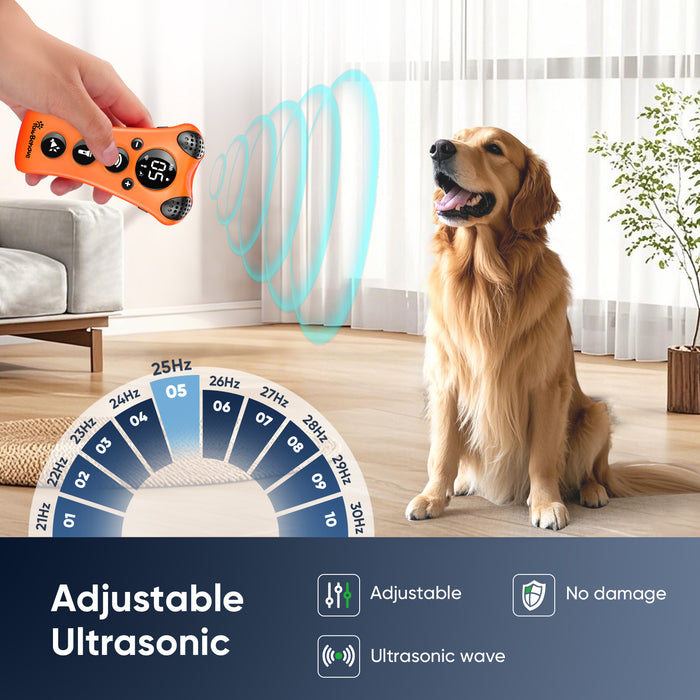 PawBehave Adjustable Ultrasonic Dog Trainer – World's First Variable Frequency Pet Behavior Corrector