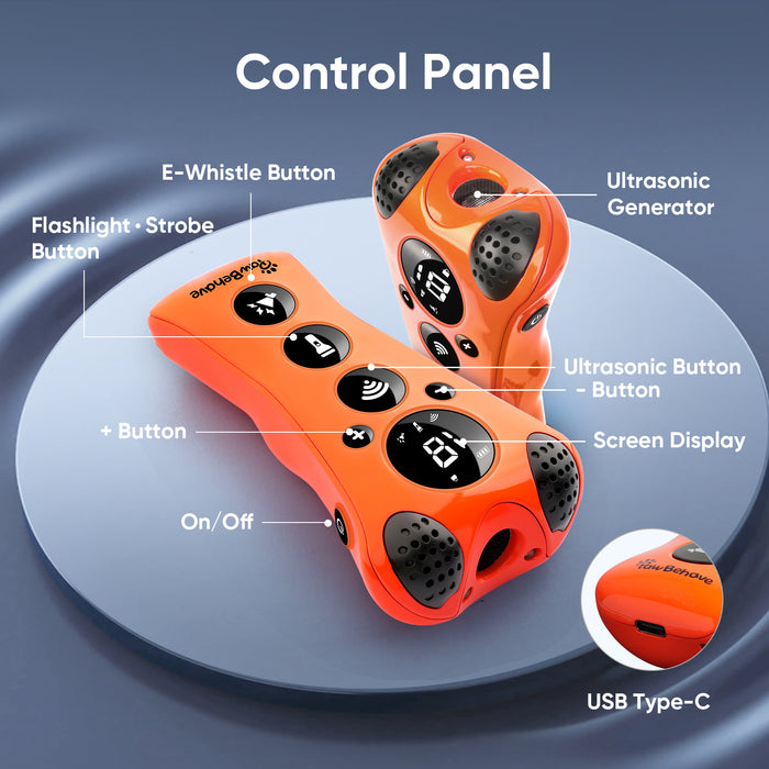 PawBehave Adjustable Ultrasonic Dog Trainer – World's First Variable Frequency Pet Behavior Corrector